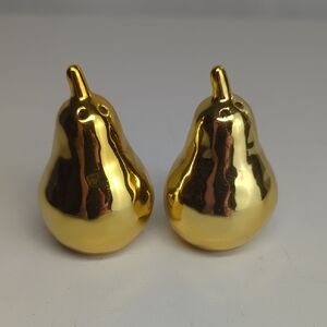 Vintage MCM Mid-Century Modern Pear Salt and Pepper‎ Shakers